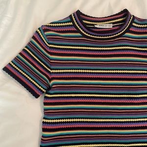 🌿 3 for $12 | Zara Knit Short Sleeve Top